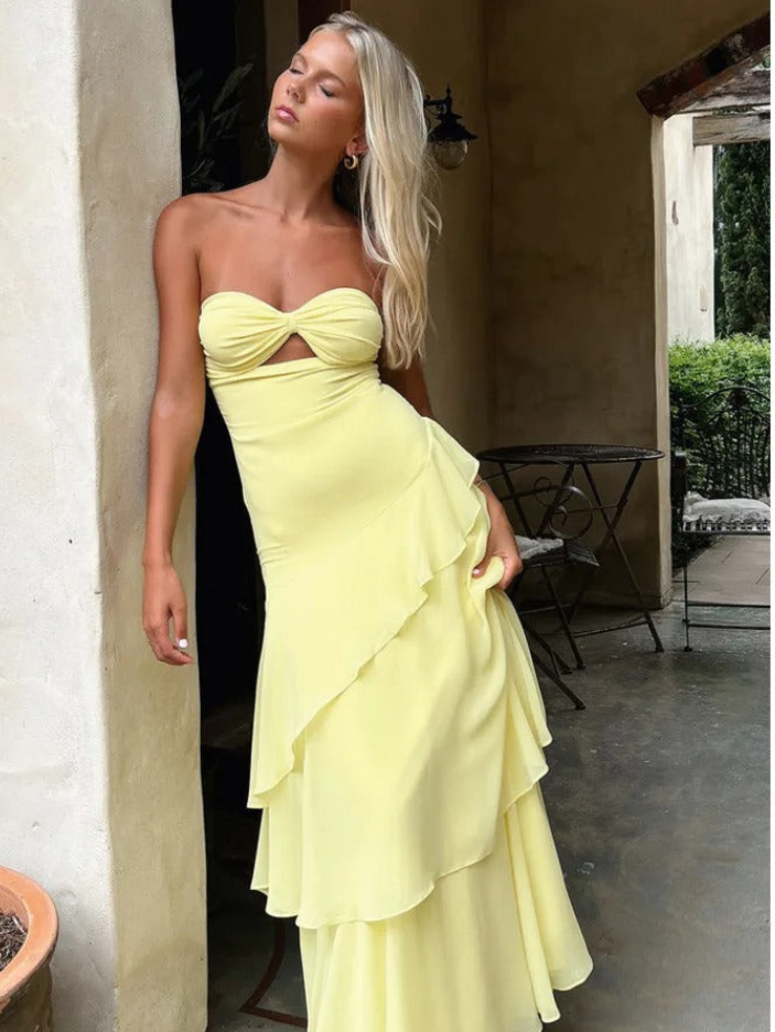 Vestido longo Cut-Out Serena